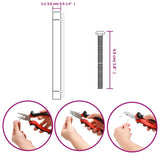 Maniglie per Mobili 10 pz Nere 480 mm in Acciaio Inox