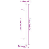 Maniglie per Mobili 10 pz Bronzo 192 mm in Acciaio Inox