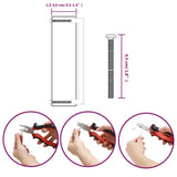 Maniglie per Mobili 20 pz Argento 224 mm in Acciaio Inox
