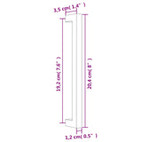 Maniglie per Mobili 10 pz Argento 192 mm in Acciaio Inox