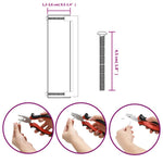 Maniglie per Mobili 10 pz Argento 192 mm in Acciaio Inox