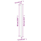 Maniglie per Mobili 10 pz Oro 480 mm in Acciaio Inox