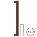 Maniglie per Mobili 10 pz Bronzo 224 mm in Acciaio Inox