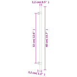 Maniglie per Mobili 20 pz Argento 320 mm in Acciaio Inox