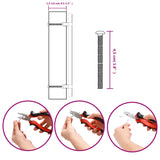 Maniglie per Mobili 20 pz Nere 192 mm in Acciaio Inox