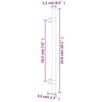 Maniglie per Mobili 20 pz Bronzo 192 mm in Acciaio Inox
