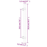 Maniglie per Mobili 20 pz Bronzo 192 mm in Acciaio Inox