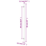 Maniglie per Mobili 20 pz Bronzo 480 mm in Acciaio Inox
