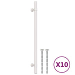 Maniglie per Mobili 10 pz Argento 224 mm in Acciaio Inox