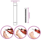 Maniglie per Mobili 10 pz Argento 320 mm in Acciaio Inox