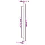 Maniglie per Mobili 10 pz Argento 480 mm in Acciaio Inox