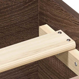 Giroletto senza Materasso Rovere Marrone 100x200 cm Truciolato