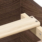 Giroletto senza Materasso Rovere Marrone 90x190cm in Truciolato