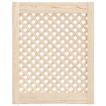 Ante con Design a Reticolo 2 pz 49,5x61,5 cm in Legno di Pino