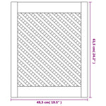 Ante con Design a Reticolo 2 pz 49,5x61,5 cm in Legno di Pino