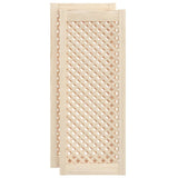 Ante con Design a Reticolo 2 pz 39,5x99 cm in Legno di Pino