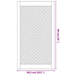 Ante con Design a Reticolo 2 pz 49,5x99 cm in Legno di Pino