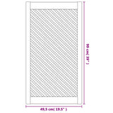 Ante con Design a Reticolo 2 pz 49,5x99 cm in Legno di Pino
