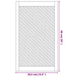 Ante con Design a Reticolo 2 pz 59,5x99 cm in Legno di Pino