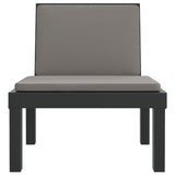 Set Salotto da Giardino 3 pz con Cuscini Antracite in PP