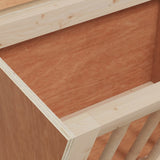 Mangiatoia per Conigli 25x18,5x20,5 cm Legno Massello di Abete