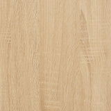 Panca Scarpiera Rovere Sonoma 82x32x50 cm Legno Agglomerato