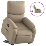 Poltrona Alzapersona Reclinante Elettrica Cappuccino Similpelle