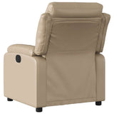 Poltrona Reclinabile Elettrica Cappuccino in Similpelle
