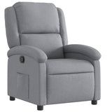 Poltrona reclinabile in Tessuto Grigio Chiaro