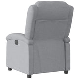 Poltrona reclinabile in Tessuto Grigio Chiaro