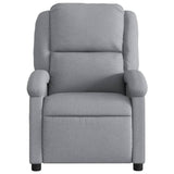 Poltrona reclinabile in Tessuto Grigio Chiaro