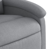 Poltrona reclinabile in Tessuto Grigio Chiaro