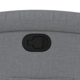 Poltrona reclinabile in Tessuto Grigio Chiaro