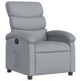 Poltrona reclinabile in Tessuto Grigio Chiaro