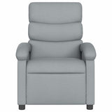 Poltrona reclinabile in Tessuto Grigio Chiaro