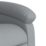 Poltrona reclinabile in Tessuto Grigio Chiaro