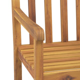 Set da Pranzo per Giardino 3 pz in Legno Massello di Acacia