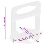 Clip di Livellamento per Piastrelle 1000 pz 1,5 mm