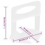 Clip di Livellamento per Piastrelle 2500 pz 2 mm