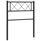 Testiera di Ricambio in Metallo Nero 90 cm