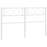 Testiera di Ricambio in Metallo Bianco 135 cm