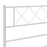 Testiera di Ricambio in Metallo Bianco 180 cm