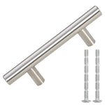 Maniglie per Mobili 10pz Argento 64mm in Acciaio Inox