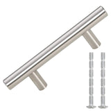 Maniglie per Mobili 10pz Argento 64mm in Acciaio Inox