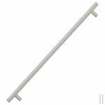 Maniglie per Mobili 5pz Argento 480mm in Acciaio Inox