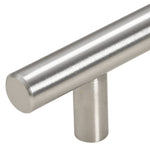 Maniglie per Mobili 5pz Argento 480mm in Acciaio Inox