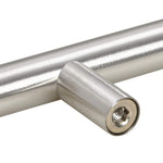 Maniglie per Mobili 5pz Argento 480mm in Acciaio Inox