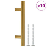 Maniglie per Mobili 10pz Oro 64mm in Acciaio Inox