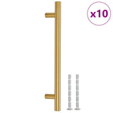 Maniglie per Mobili 10pz Oro 160mm in Acciaio Inox