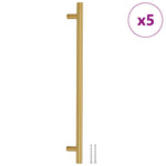 Maniglie per Mobili 5pz Oro 320mm in Acciaio Inox